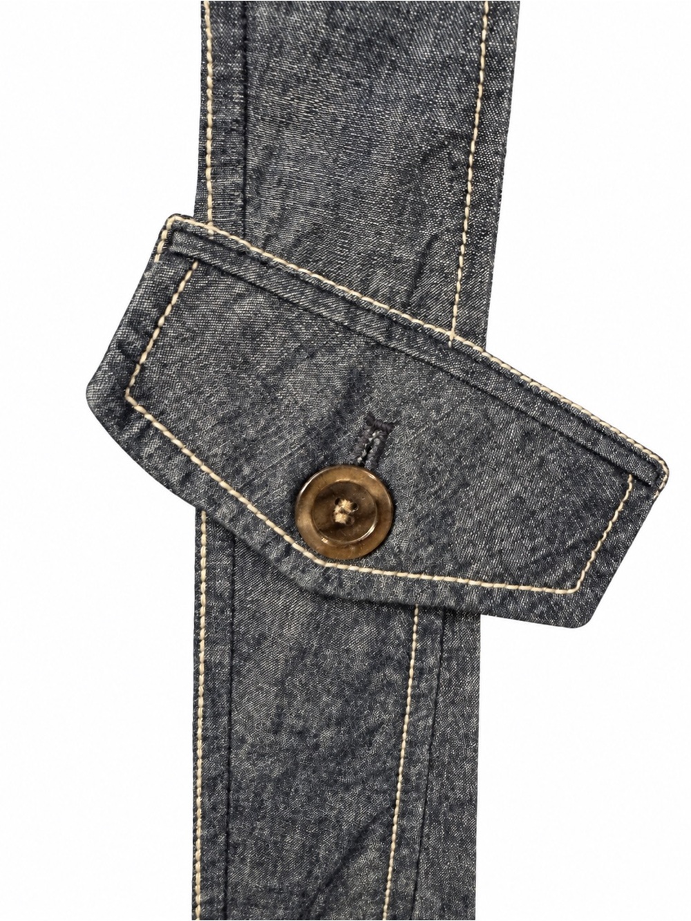 J.Jill XL Dark Indigo Cotton Chambray Utility Jacket - Picture 5 of 6